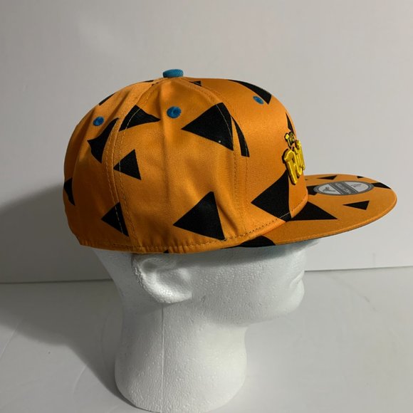 Headgear Classics Hat HGC Fitted Flintstones 1960 Fred Orange Black Cap 7 3/8 - Picture 5 of 8